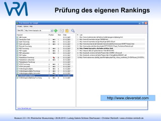 Museumsprofile in myspace 