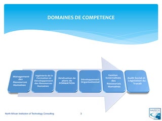 DOMAINES	
  DE	
  COMPETENCE	
  




North African Institution of Technology Consulting        3
 