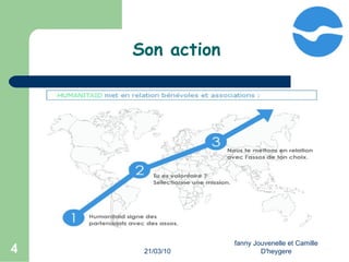 21/03/10 fanny Jouvenelle et Camille D'heygere Son action  