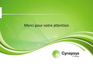 Merci pour votre attention
 
