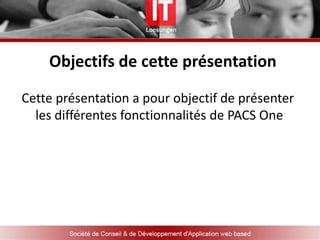 Objectif de cette présentation