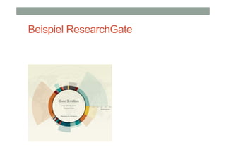 Beispiel ResearchGate

•

 