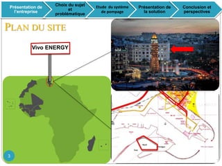 Vivo ENERGY
PLAN DU SITE
Présentation de
l’entreprise
Choix du sujet
et
problématique
Etude du système
de pompage
Présentation de
la solution
Conclusion et
perspectives
3
 