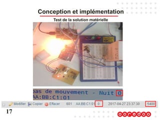 17
Conception et implémentation
Test de la solution matérielle
 