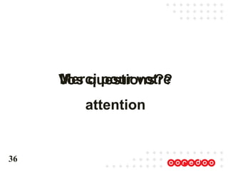 Merci pour votre
attention
Vos questions??
36
 