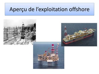 Aperçu de l’exploitation offshore
 