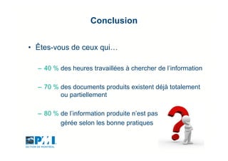 Gestion Documentaire D Un Grand Projet Par L Exemple Du Chum Un Proj