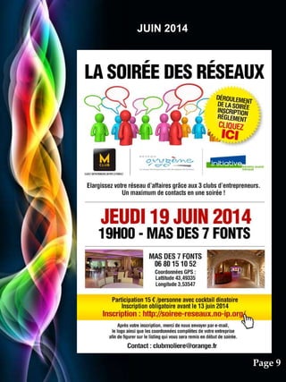 Pour plus de modèles : Modèles Powerpoint PPT gratuits
Page 9
JUIN 2014
 