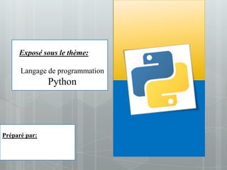 Présentation python | PPT