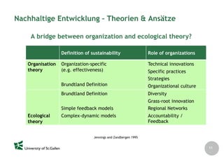 Nachhaltigkeit als Entwicklungsparadigma