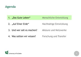 Nachhaltigkeit als Entwicklungsparadigma