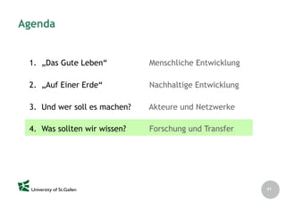 Nachhaltigkeit als Entwicklungsparadigma
