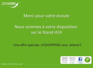 Processus d’optimisation des campagnes1° Mettre vos catalogue produits au format propre à chaque comparateurs de prix2° Vérifier la mise en ligne de vos produits et de l’ensemble des informations (frais de port, délai de livraison …etc.)3° Vérifier et adapter la catégorisation de vos produits 4° Suivre et analyser les données de trafic (clics) et les ventes par comparateurs de prix, produit par produit5° Optimiser les titres et les descriptions de vos produits. Compléter les informations manquantes dans votre catalogue6° Ajuster la visibilité de vos catégories et vos produits en fonction de leur retour sur investissement (activer / désactiver, modification des CPC,…etc.)Les optimisations doivent être effectuées régulièrement afin de vous garantir une efficacité maximum de vos campagnes.