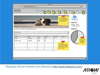 Maquette d'écran réalisée avec Balsamiq (http://www.balsamiq.com/)
 