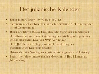 Kalender und Zeitrechnung in alten Kulturen  PPT