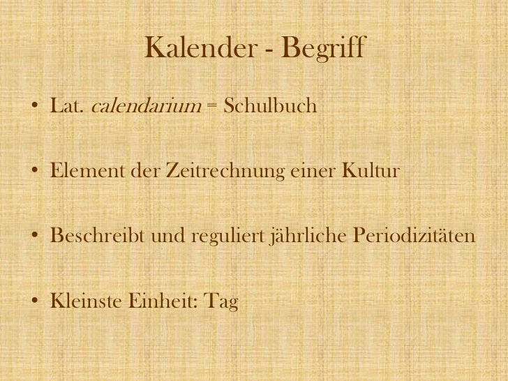 Kalender und Zeitrechnung in alten Kulturen