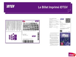 Le Billet Imprimé iDTGV 