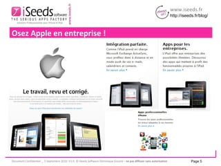 Osez Apple en entreprise ! Page  
