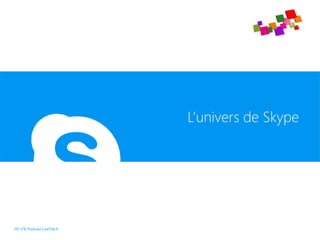 L’univers de Skype
HS n°8 Podcast LiveTile.fr
 