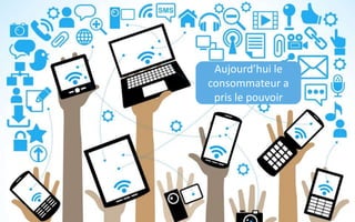 LE CONSOMMATEUR
CONSOMMATEUR
Aujourd’hui le
consommateur a
pris le pouvoir
 