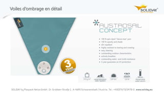 Voiles d‘ombrage en détail
 