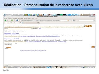 Réalisation : Personalisation de la recherche avec Nutch 