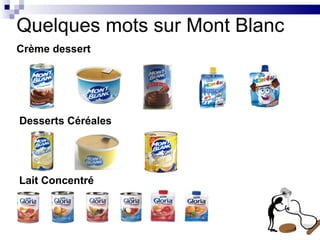 Quelques mots sur Mont Blanc
Crème dessert




Desserts Céréales




Lait Concentré
 