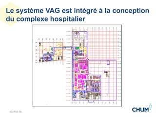 Le système VAG est intégré à la conception
du complexe hospitalier
82014-05-06
 