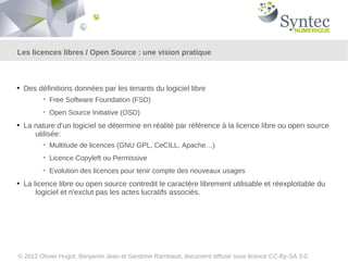 Syntec Traitement du Libre et de l&rsquo;Open Source dans les Contrats informatiâ¦
