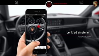 Hochschule Aalen | Sina Engmann, Cassandra Demir 03.05.2023
Zurück Hilfe
Lenkrad einstellen
Mobile Ansicht mit AR
Lenkrad einstellen
 