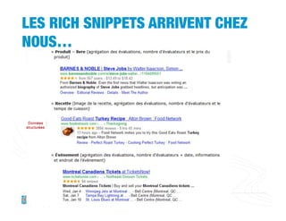 LES RICH SNIPPETS ARRIVENT CHEZ
NOUS…




 www.adviso.ca
 