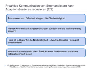 Adaptionsbarrieren nachhaltiger Innovationen
