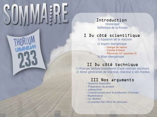 Présentation th u233