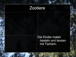 Dschungeltiere Vorbereitung auf die Dschungelexpedition.  