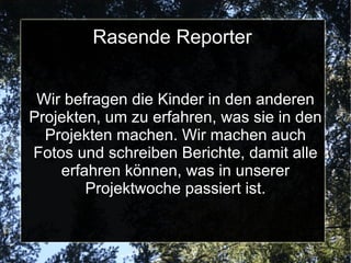 Bericht über Zootiere Sie machen ein Zooquiz und haben eine CD  angehört . Die Kinder haben etwas über das Essen und Trinken der Tiere im Zoo gelernt.  Z.B. das ein Elefant 16 Stunden am Tag frisst. Sie haben auch in Büchern etwas über die  Tiere gelesen. 