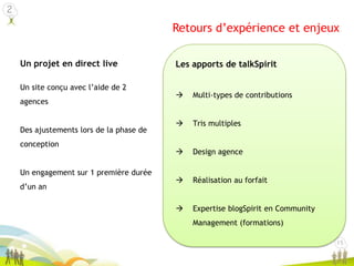 1Engager le dialogue sur les espaces existants