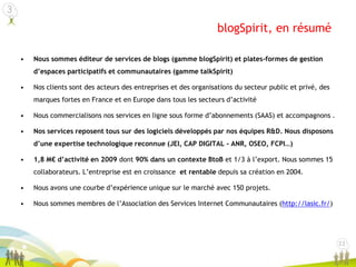 Les facteurs clefs de succès identifiés1Un projet fédérateur, qui suscite l'intérêtBien présenter le sujet, le contexte et donner de l'information en amontFaire simple !Adapter son discours au plus grand nombreEngager vraiment la discussionUne reconnaissance des membreset de leurs contributionsAnimer régulièrement la communautésur et en dehors de la plateformetempo