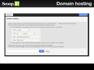 Domain hosting
 