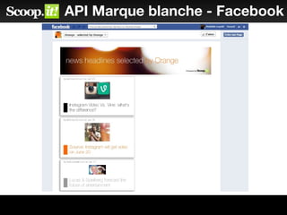 API Marque blanche - Facebook
 
