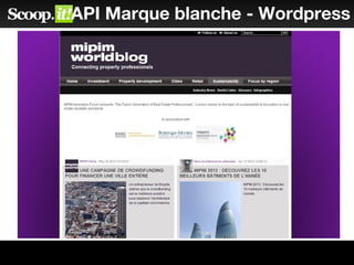API Marque blanche - Wordpress
 