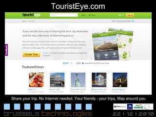 TouristEye.com Share your trip, No Internet needed, Your friends - your trips, Map around you 