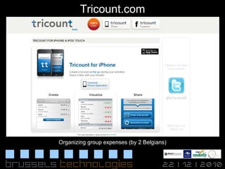 Tricount.com Organizing group expenses (by 2 Belgians) 