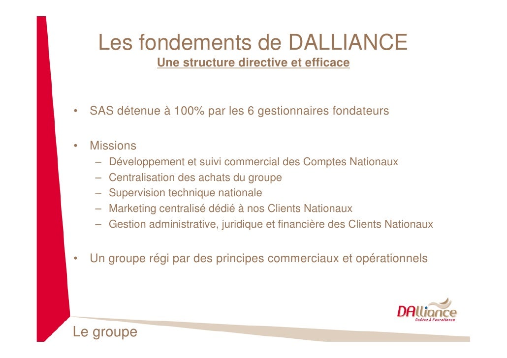 DALLIANCE en FRANCE