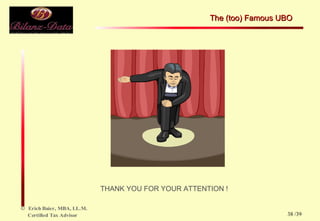 THANK YOU FOR YOUR ATTENTION ! The (too) Famous UBO  /39 