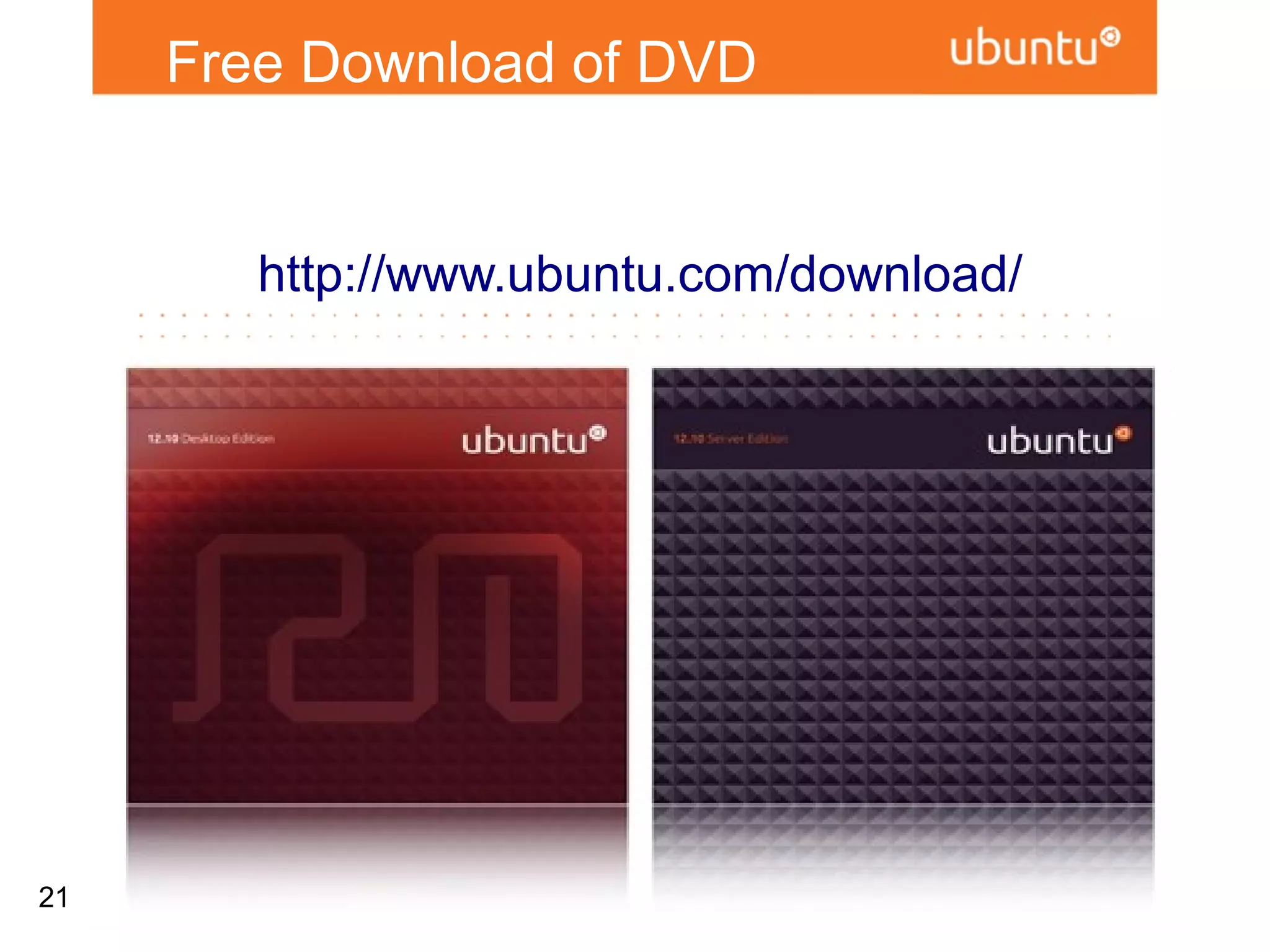 Free Download of DVD


        http://www.ubuntu.com/download/




21
 