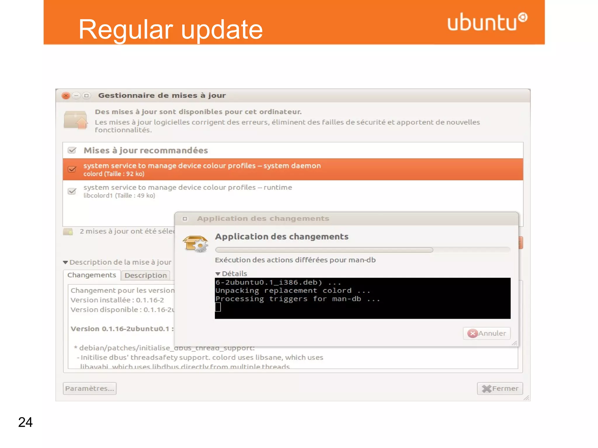 Regular update




24
 