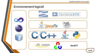 Implémentation du projet
JavaCV
Environnement logiciel
29/38
 
