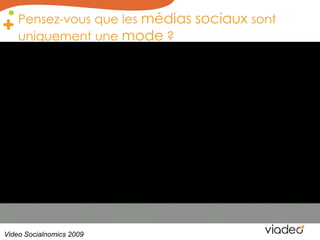 Pensez-vousque les médiassociauxsontuniquementunemode ? VideoSocialnomics 2009