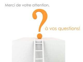Merci de votre attention, à vos questions!