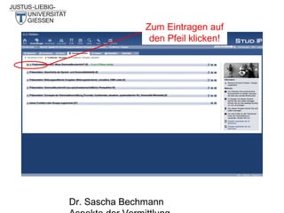 Zum Eintragen auf
den Pfeil klicken!

Dr. Sascha Bechmann

 